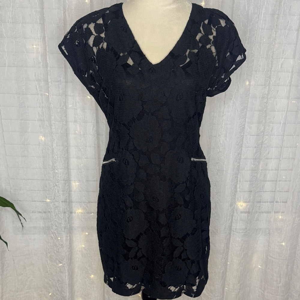XXI Black Lace Mini Dress